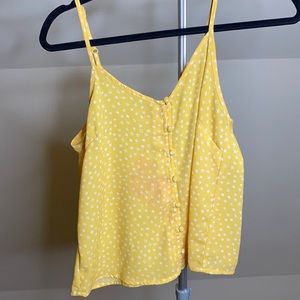 Yellow w White Stars tank top!